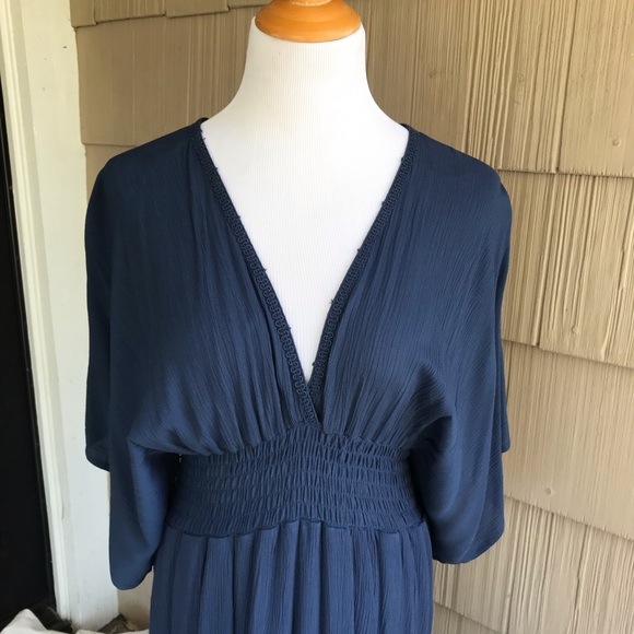 NWT Love Stitch Navy Blue maxi dress. - Picture 4 of 4
